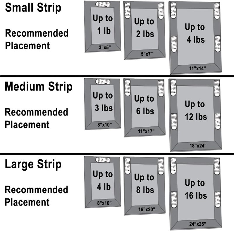 Command 3M 12ct Pack Picture & Frame Hanging Strips Sets Medium Size White Damage-Free - Image 3